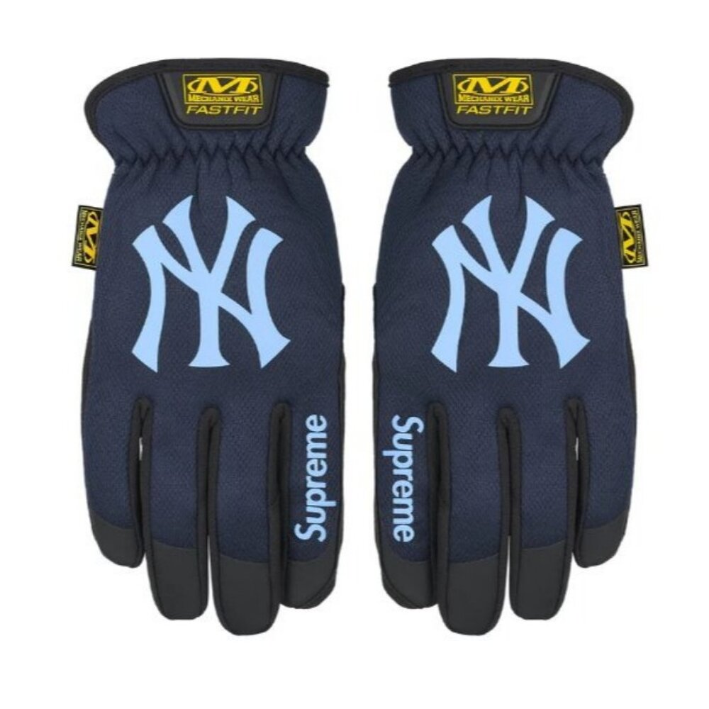 Supreme/Mechanix FastFit MLB Team Gloves NY YANKEE NAVY (FW25) Size Large BRAND